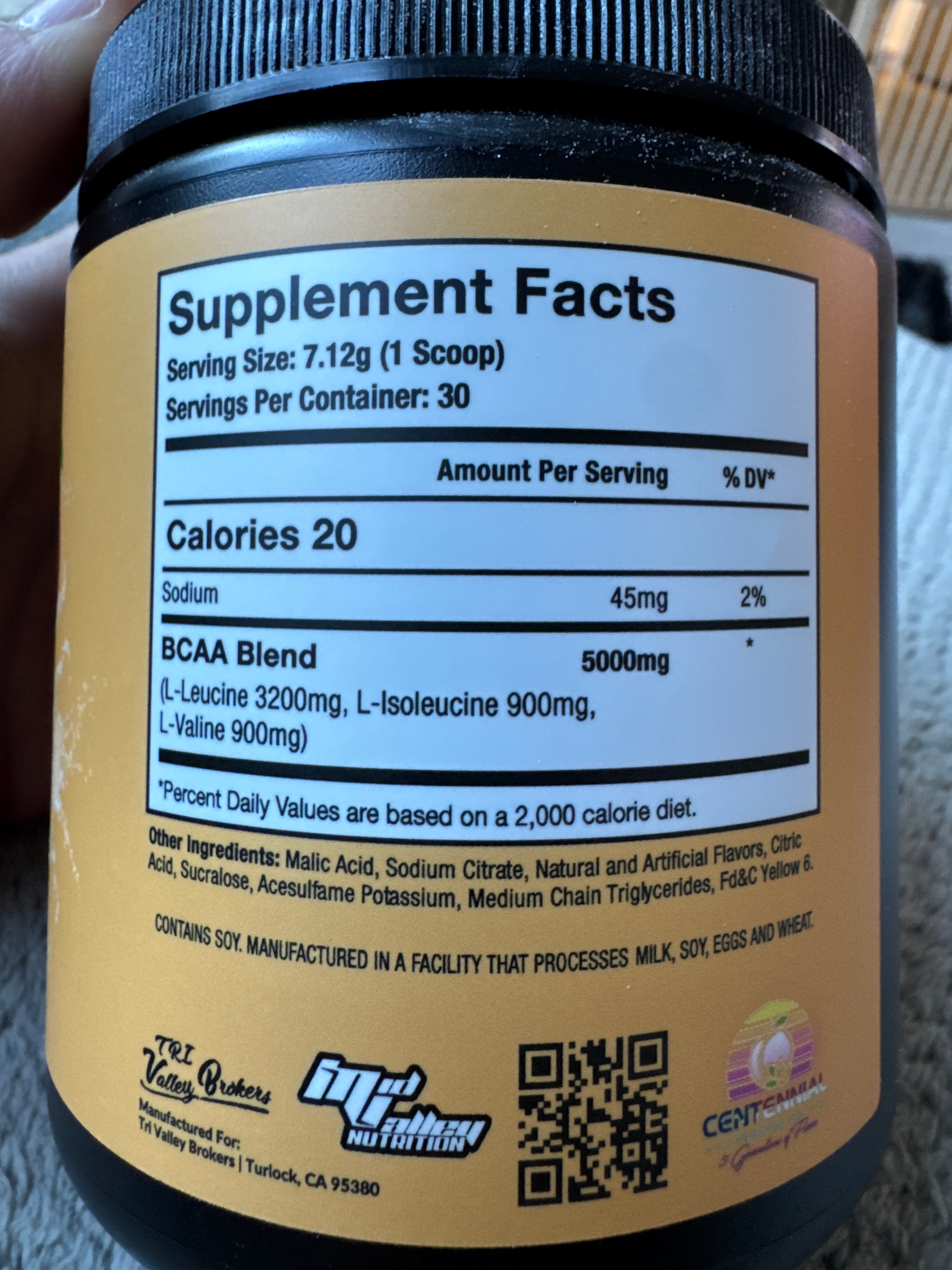 Peach Flavor BCAAs